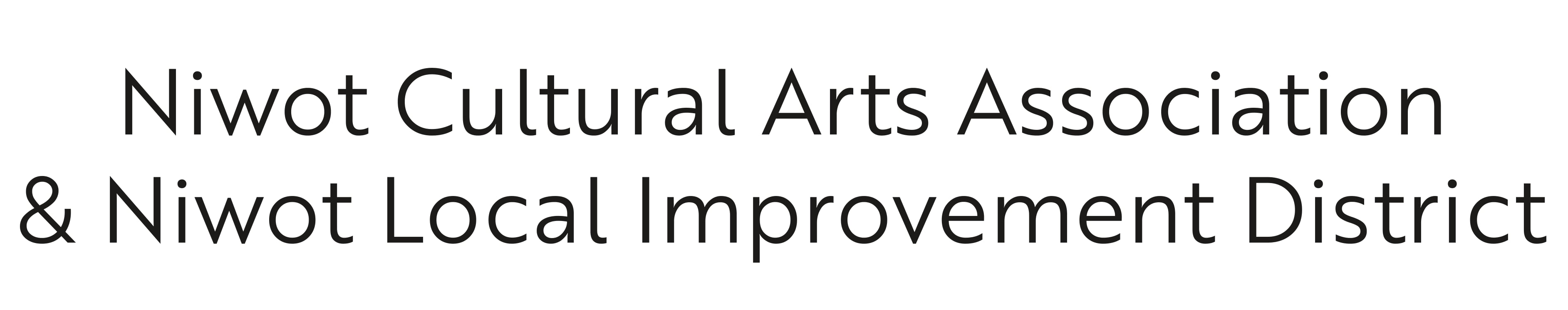 Niwot Cultural Arts Association Logo